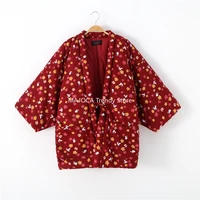 high quality hanten jackets women japanese kimono cardigan warm padded cotton yukata femme pajamas haori winter coats