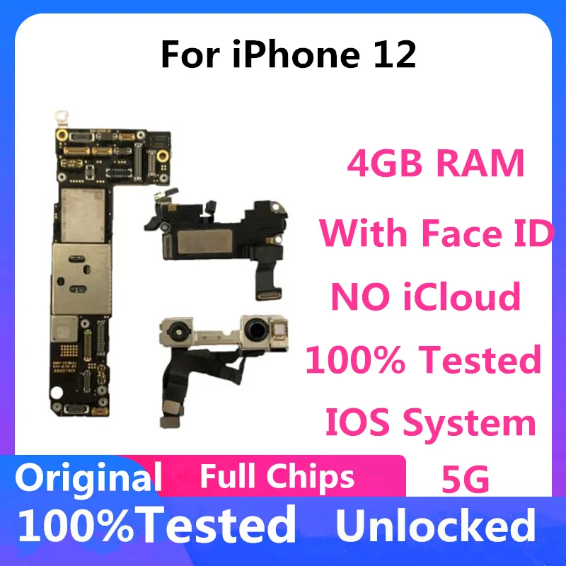Материнская плата для iPhone 12 Бесплатный iCloud Заводская разблокированная