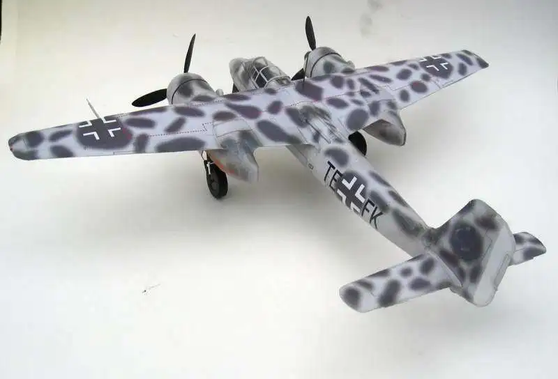 

World War II German Fw-Ta154 Night Fighter Paper Model DIY Handmade 3D Paper Model Children Adult Educational Toys