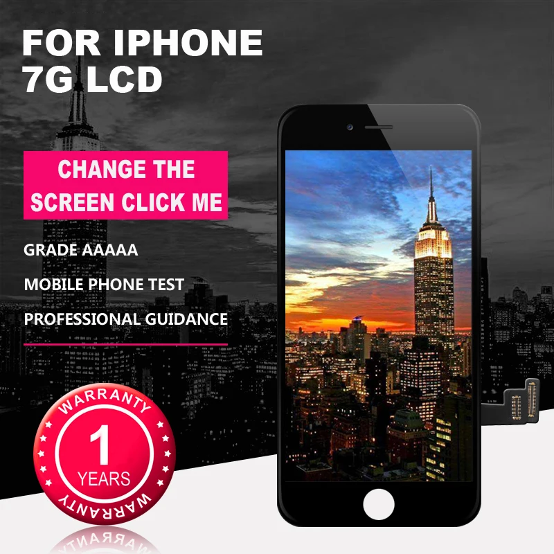 AAAA + для экрана LCD iPhone 7G с заменой сенсорной сборки сенсорного дисплея 4,7 дюйма панти on.