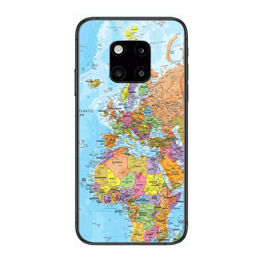 

Exquisite Shockproof Phone Case For Huawei mate 30 10 20 40 Lite Smart Z Pro Black Etui 3D Coque Painting Hoesjes case
