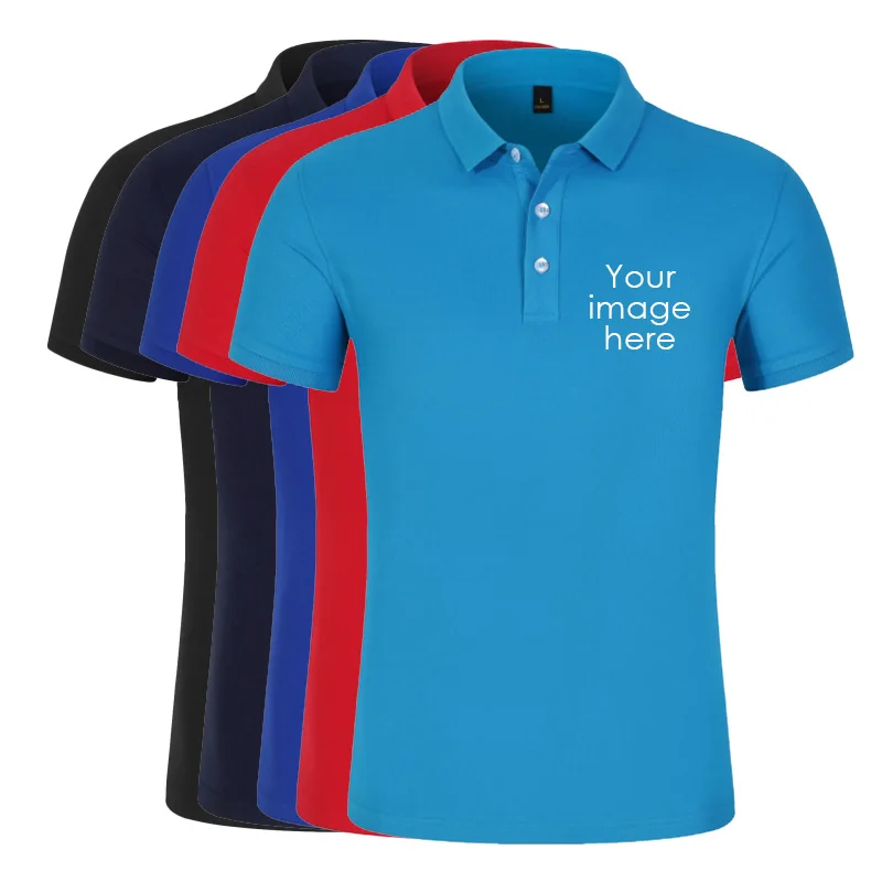 

Summer Men Short Sleeve Polo Shirt Women Casual Streetwear Jerseys Tops Custom Print Photo Logo New Brand Male Female Polos