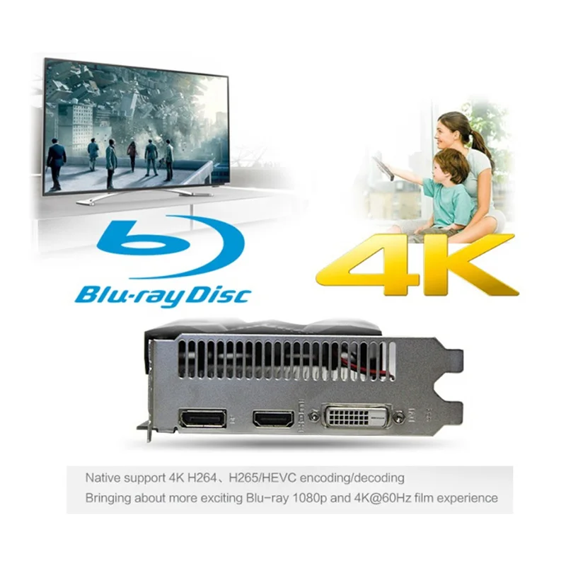 Yeston Radeon mini RX560D GPU 4GB GDDR5 TA 128bit Gaming Desktop computer Video Graphics Cards support VGA/DVI-D/HDMI PCI-E 3.0