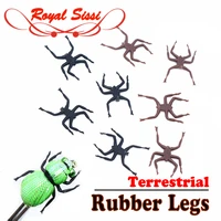hot 20pcs pack realistic fly tying ladybug fly legs soft insect rubber legs artificial terrestial insect fly tying materials