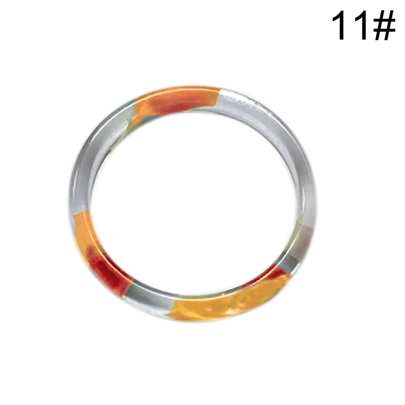 

COSYOO Women Chic Transparent Knuckle Ring Mix Color Retro Acrylic Resin Thin Ring For Women Jewelry Party Gifts