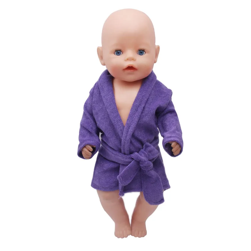 43 см для ухода за ребенком мам мальчиков американских кукол одежда розовый халат