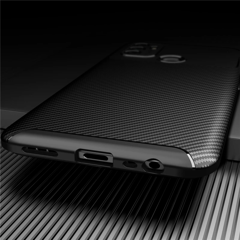for oppo a53 2020 case bumper silicon carbon fiber shockproof back cover for oppo a53 a32 a52 a72 a92 case for oppo a53 6 5 inch free global shipping