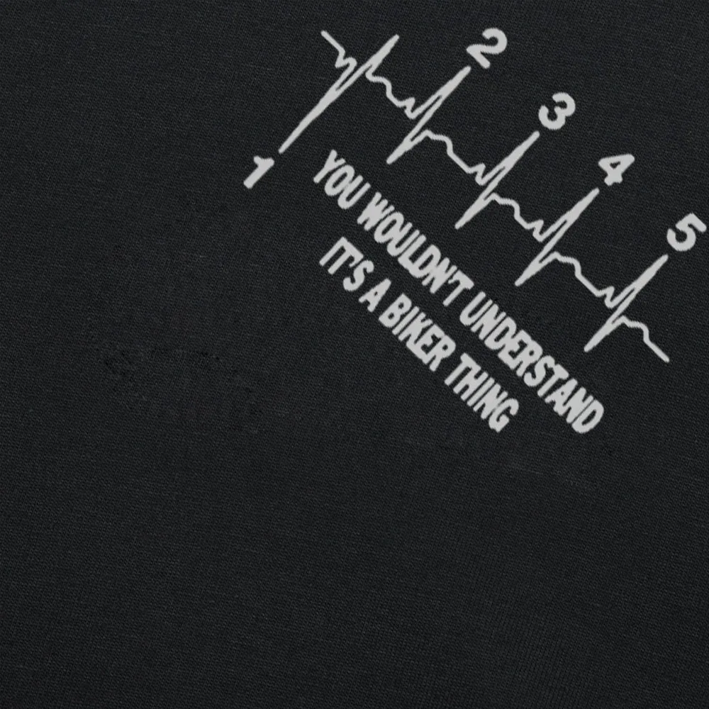 Летняя Модная стильная мужская Байкерская футболка с круглым вырезом и коротким