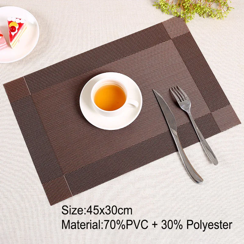 Rectangle PVC Coasters Stand For hot pot Coaster Dining Table placemat Slip Insulation Pad heat resistant Plastic Pan Table Mat