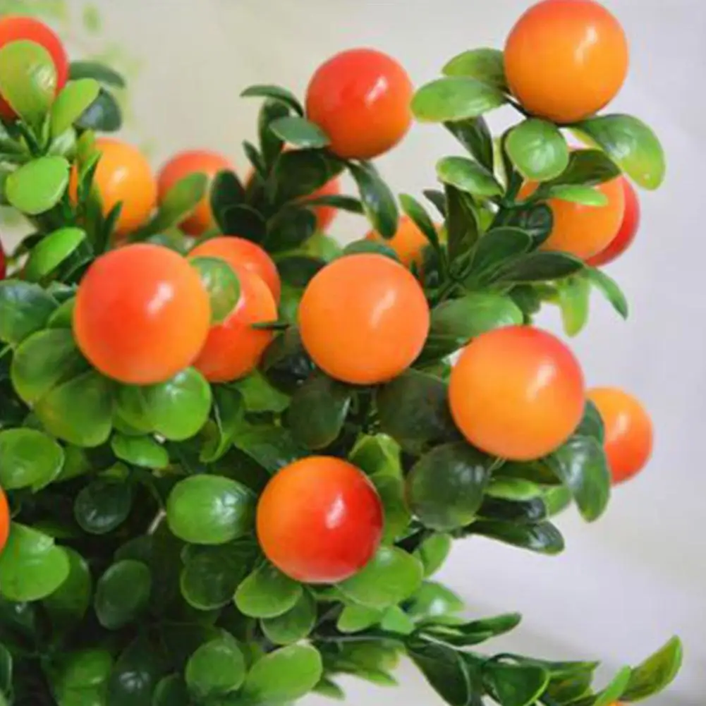 AsyPets искусственные растения счастливый благоприятный Цветок Фрукты