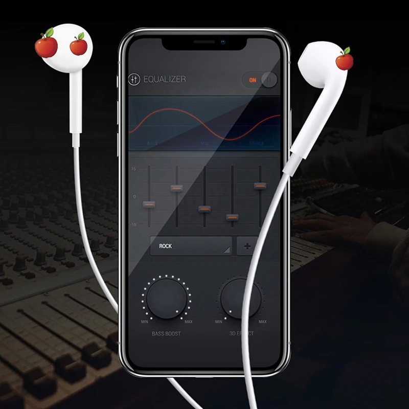 Acespower Pop Up Window наушники для iPhone 7 8 Plus X XR XS MAX iOS белые наушники-вкладыши Hi-Fi стерео проводные наушники подключаются напрямую