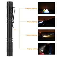 portable flashlight super bright led electric torch mini pen shaped pocket flashlight waterproof for outdoor camping hiking out