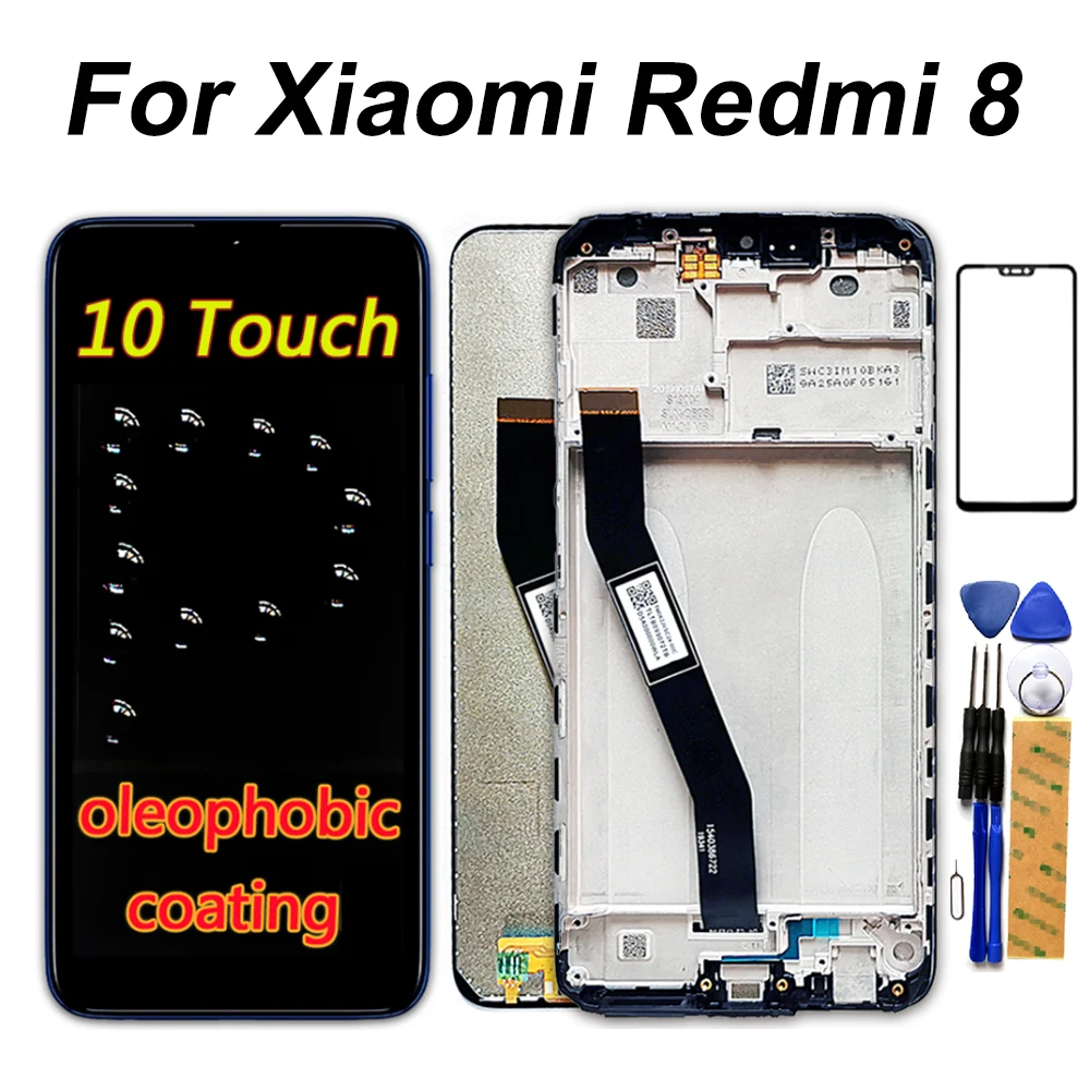 ЖК дисплей 6 22 дюйма для Xiaomi Redmi 8 дигитайзер сенсорного экрана рамка 1520*720 в сборе 8A