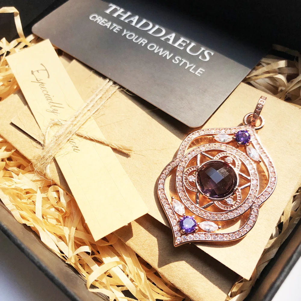 

Pendant THIRD-EYE CHAKRA,2019 Brand Fashion Trendy Jewelry Europe Bijoux Rose Gold Color 925 Sterling Silver Gift For Woman
