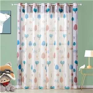 Tulle Topfinel детские шторы для гостиной, спальни, Счастливого дерева, вуаль, занавески для детей, спальни, девочек, прелестные занавески, занавески - Цвет: Tulle