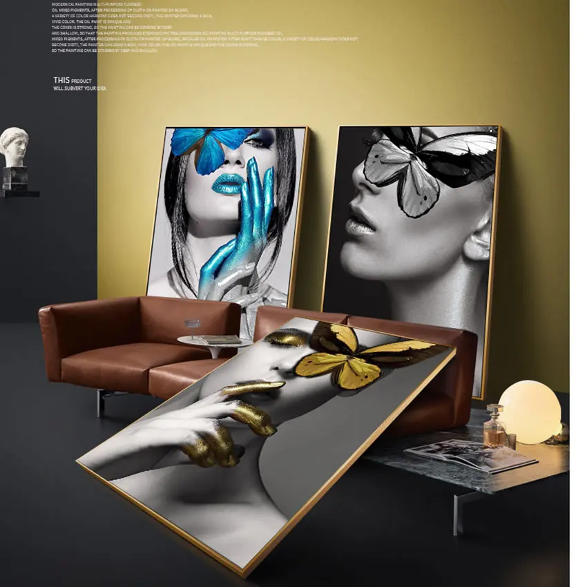 Скандинавский постер настенные художественные фотографии модная женская