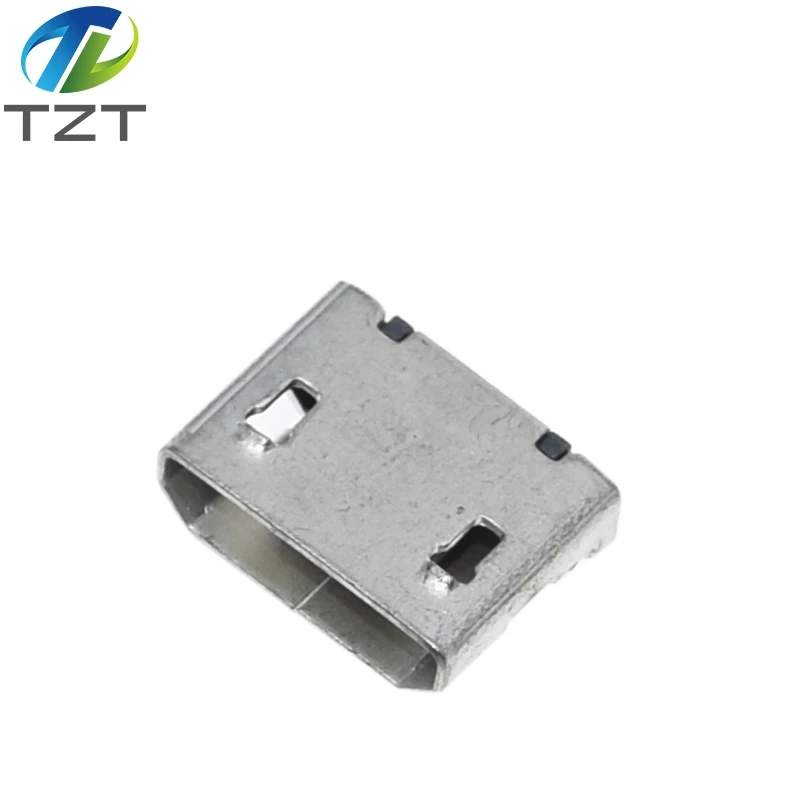 Разъем Micro USB 5Pin гнездо с контактными ножками 10 шт. | Электронные компоненты и