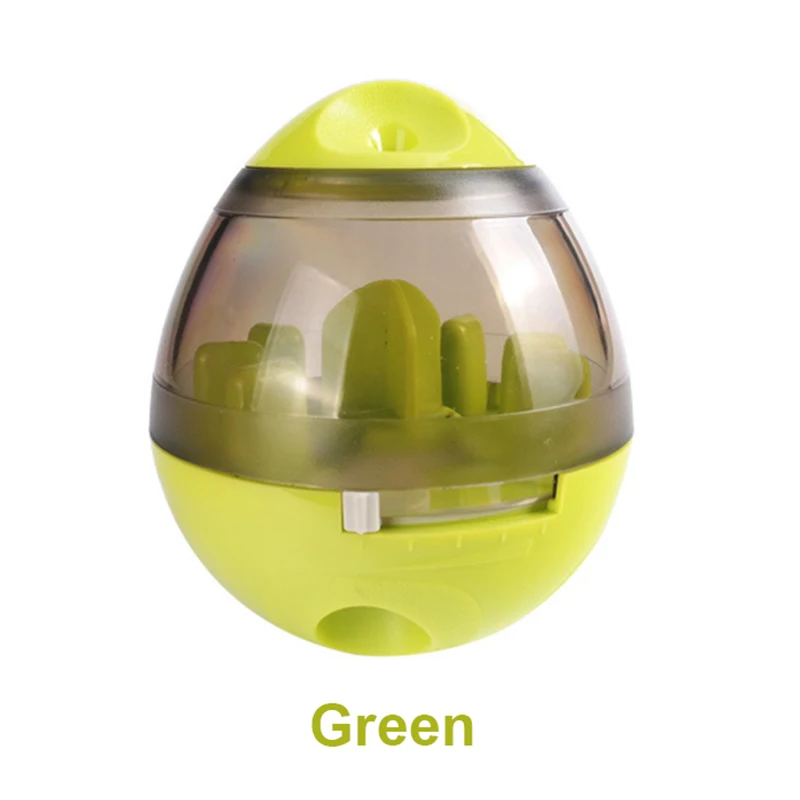 Green Новая интерактивная игрушка для собак, массажер с автоматическим протекающим мячом для еды, обучающая Веселая миска, игрушка для кошек и собак - Цвет: Green