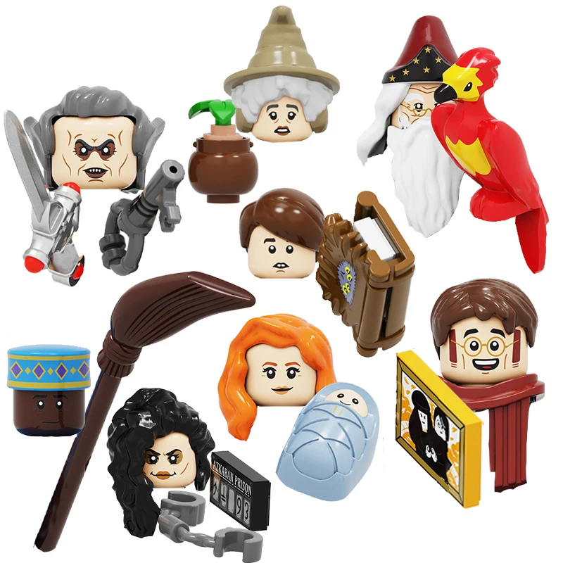 

25pcs Magic Head Harri Movie Series Figures Characters Accessories Building Block City Toys For Children Gift Boy
