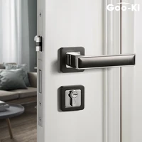 goo ki modern indoor bedroom door lock black door handle anti theft door lock household door lock set for furniture hardware