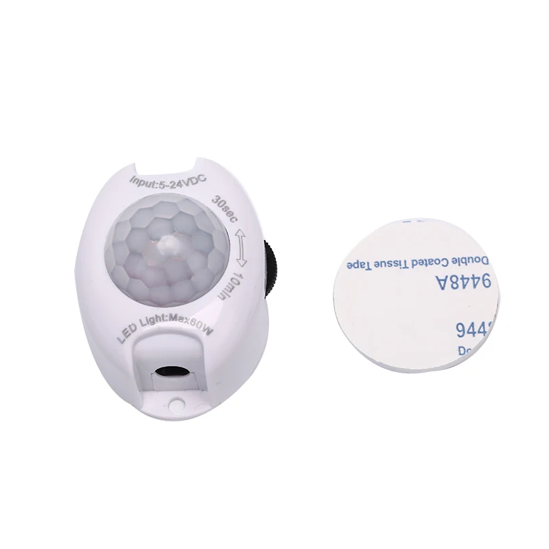 

1PC Motion Sensor Light Switch 5V 24V DC Movement Detector Activated Automatic Switch Wholesale