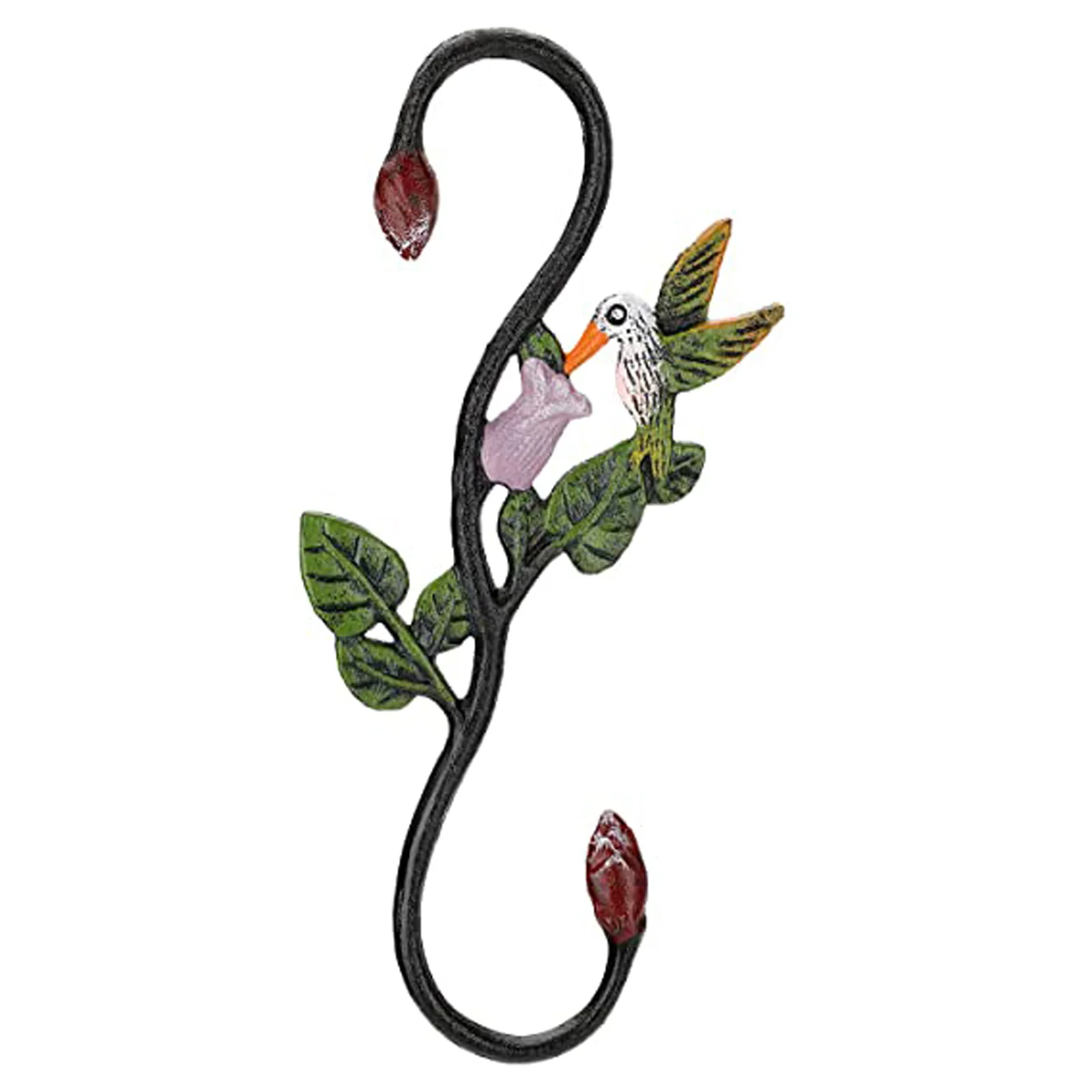 

11 Inch Heavy Duty Cast Iron S Hummingbird Hooks Decorative Metal Plant Hooks S Shaped Hanger Brackets For Garden Hanging Pots
