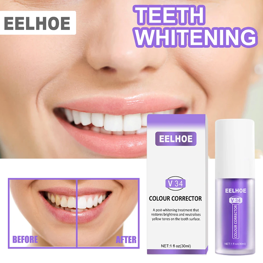 

Teeth Toothpaste Whitening Gel Effective Teeth Color Corrector Cream Remove Teeth Stains Oral Hygiene Bleach Cleaning Kit