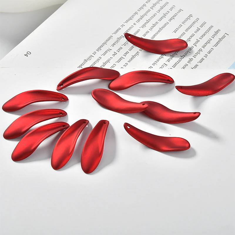 8 шт. новые модные красные и зеленые серьги с лепестками розы из материала сделай