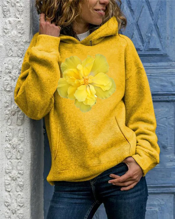 Vintage Korean Pullovers Women sweetshirts Hoodies Oversized Printing Sweatshirts Hooded Harajuku Spring