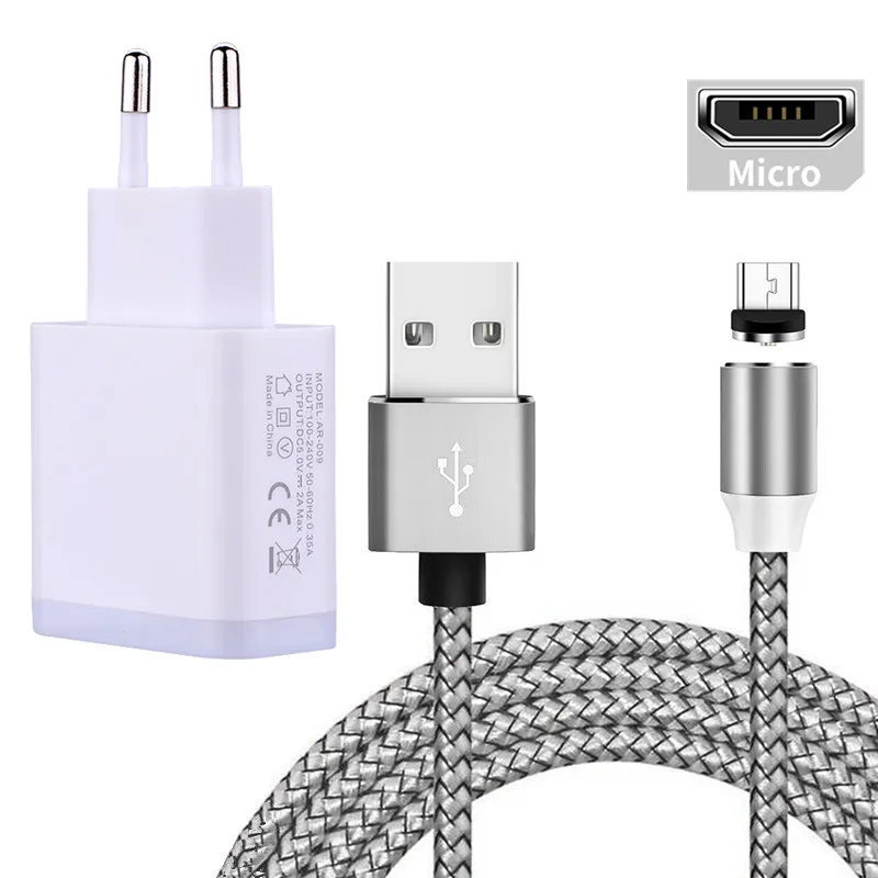 Магнитный зарядный кабель Micro USB 5 в 2 а для Samsung Huawei Honor 7A Redmi 6A 4X Meizu ZTE alcatel|Зарядные