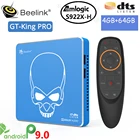 Смарт ТВ-приставка Beelink GT KING PRO, Andriod 9,0 S922X-H, четырехъядерный процессор, 4G + 64G ROM, 2,4G5,8G Wi-Fi, USB 3,0, blutooth 4,1, HDMI ТВ-приставка, плеер