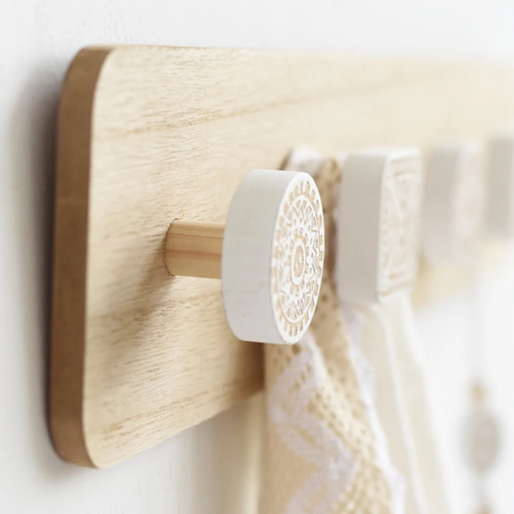 Настенная вешалка для одежды и сумок в скандинавском стиле с крючком из