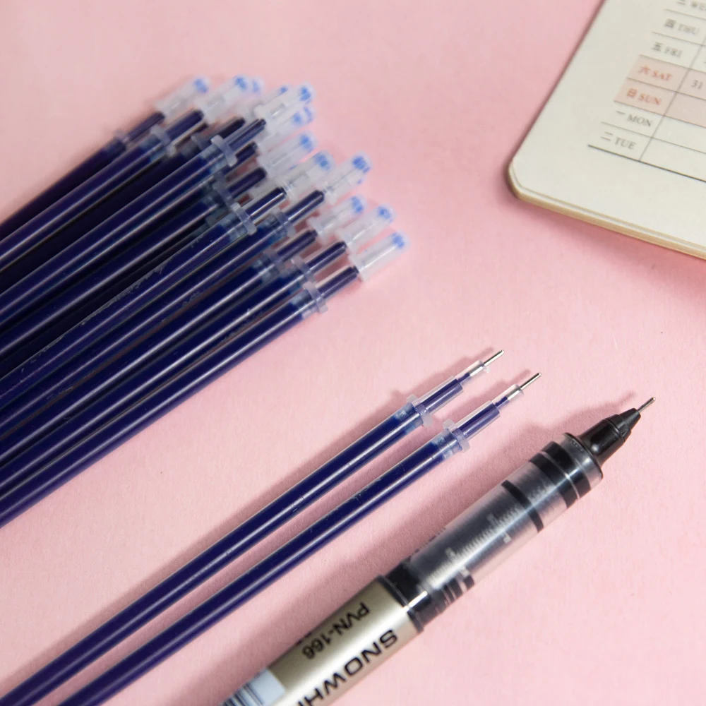 100 шт./компл. 0 5 мм Заправка для гелевой ручки цвета — красный синий черный