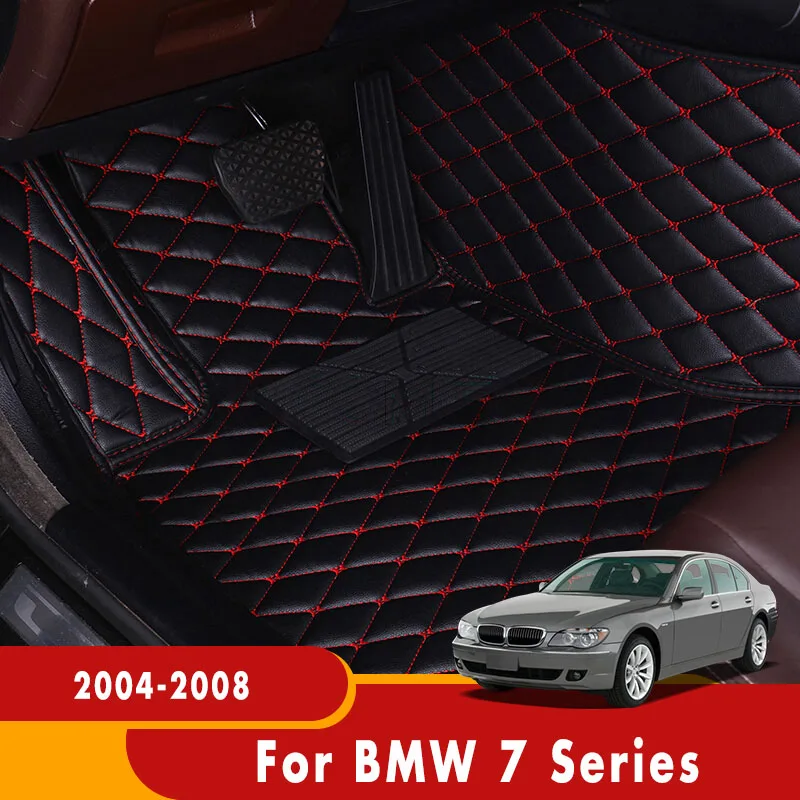 

Custom Car Floor Mats For BMW 7 Series 2008 2007 2006 2005 2004 Auto Interiors Accessories Pad Heel Foot Mat Pedal Rugs Carpets