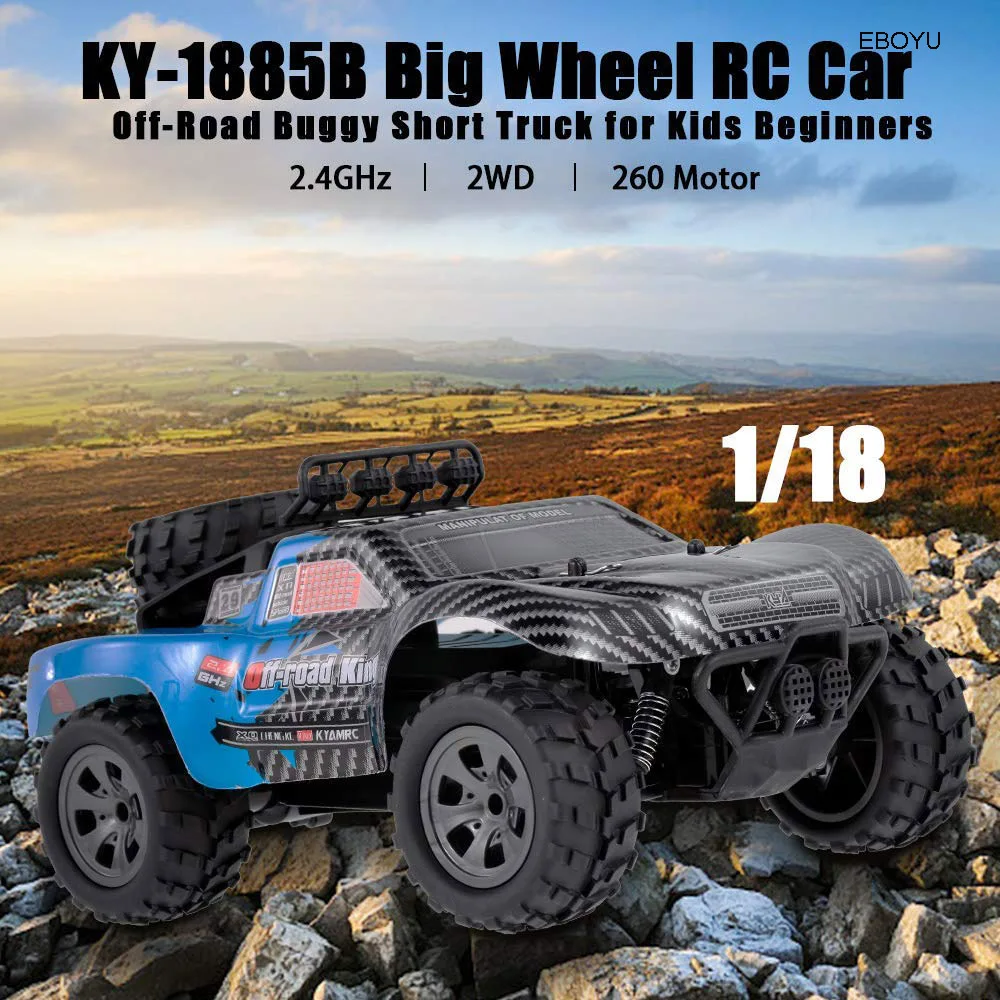 EBOYU 1885B Радиоуправляемый автомобиль 2 4 ГГц 1/18 2WD большое колесо внедорожник