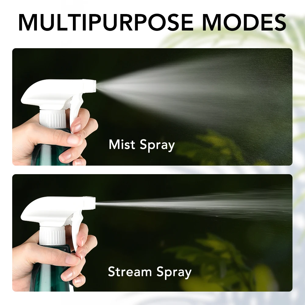 500 мл Пластик распылительных бутылочек с 2 насадка триггер опрыскиватель пустые