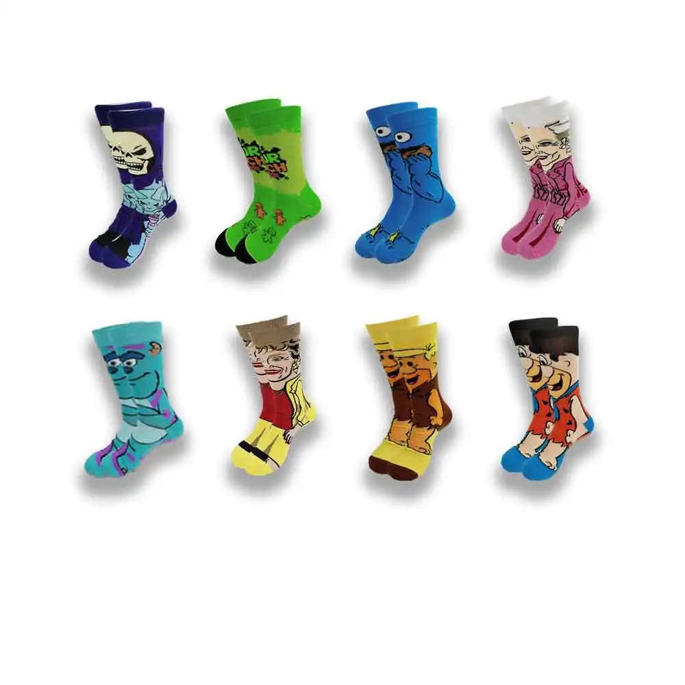 

Men's and Women's High-Quality Socks Movie Story Characters Wear Tube Skateboard Comfortable and Soft Socks in Spring and Qutum