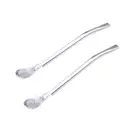 Чайная ложка, соломинка с фильтром, чайная соломинка из нержавеющей стали, многоразовые чайные инструменты, бомбильная тыква, практичные барные аксессуары