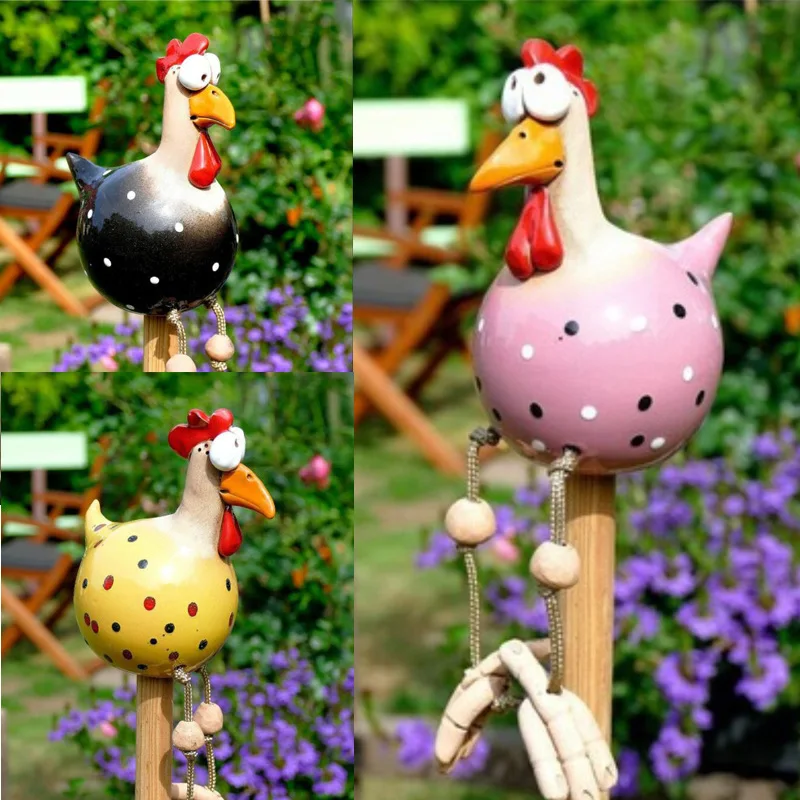 

Outdoor Backyard Decorations Chicken Decor Yard Art Decor Lawn Plug Hen Rooster Ornaments Hens Bird Statues Edge Seater -40