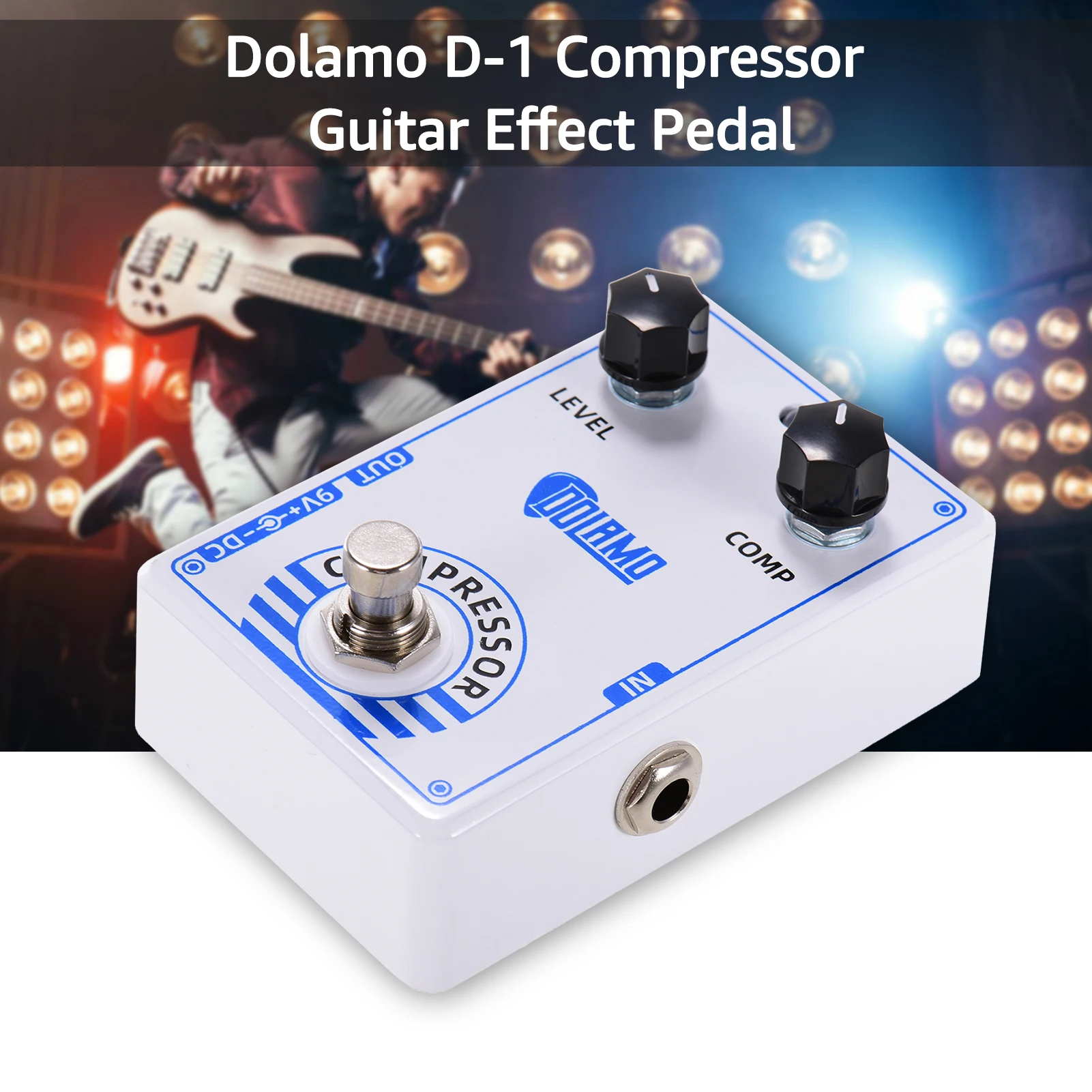 

Dolamo D-1 Chubby Comp Pedal Compressor Electric Guitar Effect Pedal with True Bypass Guitar effects guitar accessories & parts
