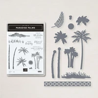 paradise palms metal cutting dies clear stamps scrapbooking craft supplies diy make photo album mould embossing die cut new 2022