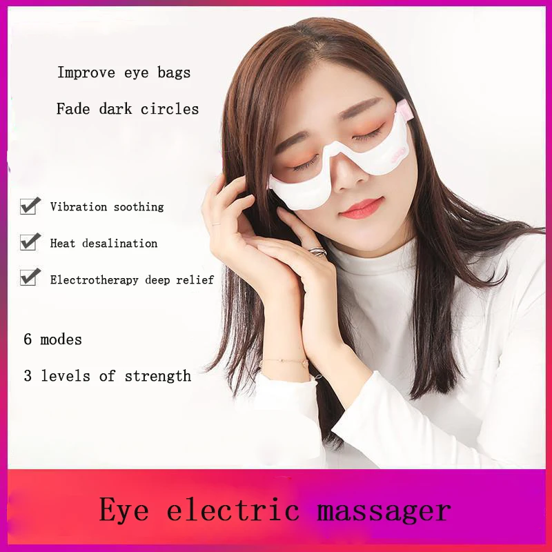 

3D EMS Micro-Current Pulse Eye Relax Massager Heating Therapy Acupressure Fatigue Relief Wrinkle Reduction Blood Circulation