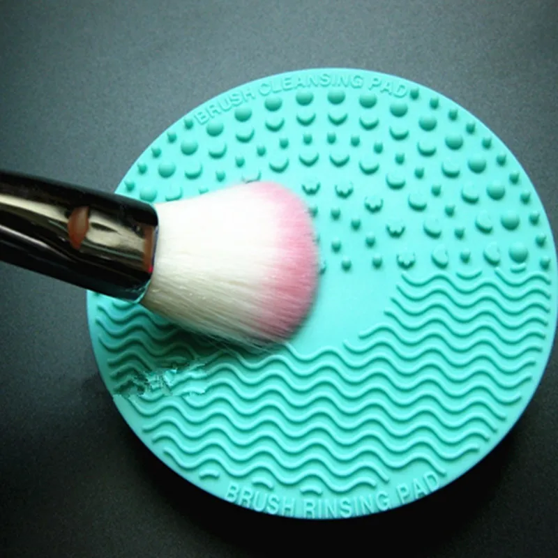 Силиконовая Очищающая щетка для макияжа 1 шт. коврик Палитра кистей Очищающий