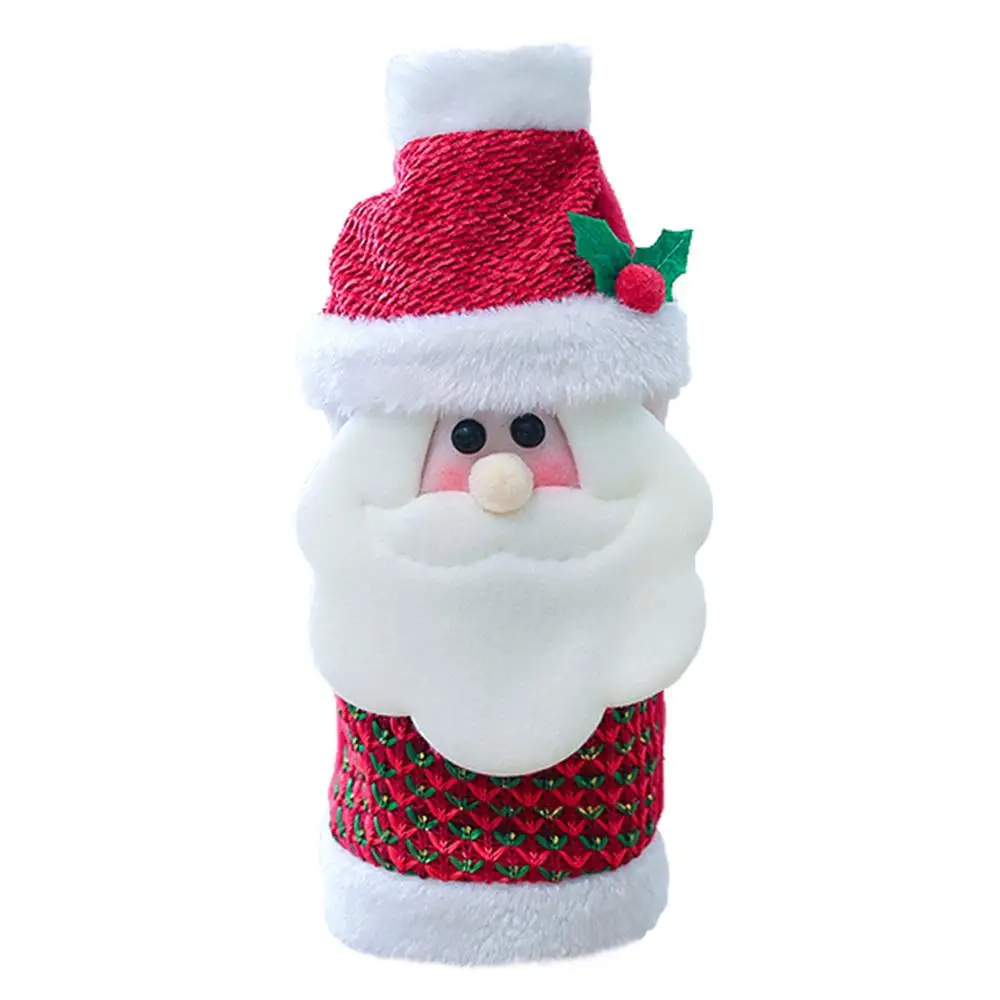 Santa Claus b Бутылка вина ручной Неопреновая бутылка вина охладитель дайвинг ткань черный мешок бутылки вина защитный Кемпинг Пыленепроницаемый Чехол - Цвет: Santa Claus b