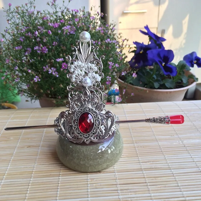 Аксессуар для волос Hanfu корона набор украшений заколка аниме воин фехтователь