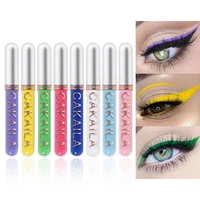 2 5ml 8pcs cakaila eye liner waterproof multifunctional high color rendering glitter liquid eyeliner pen for dressing room