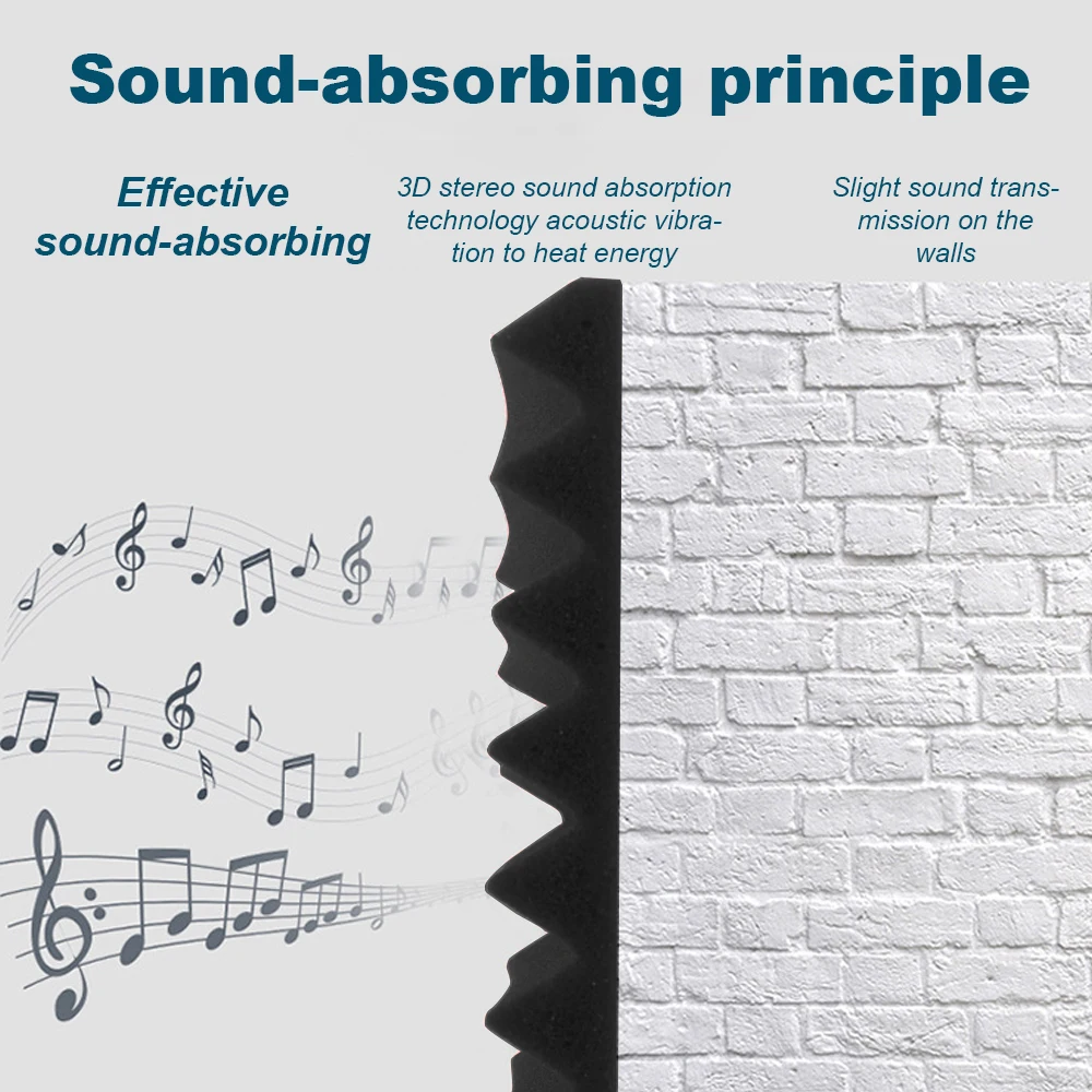12 шт. звукоизоляционная губка для студийной акустической пены 30 х30х2 5