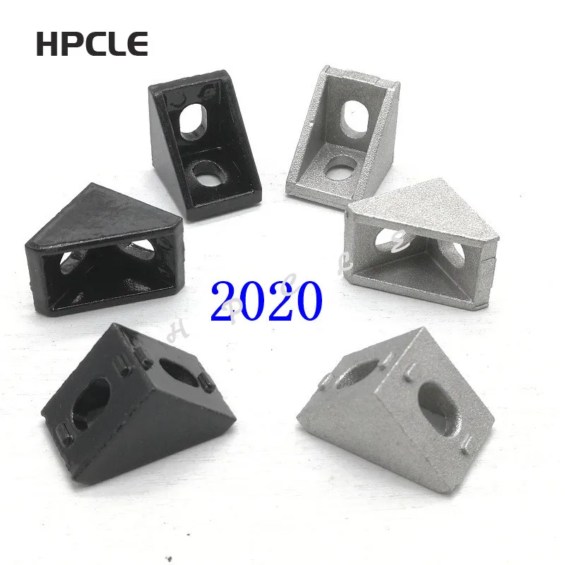 10 шт. 20 угловые алюминиевые фитинги 2020 20x20x17 мм|Угловые кронштейны| |