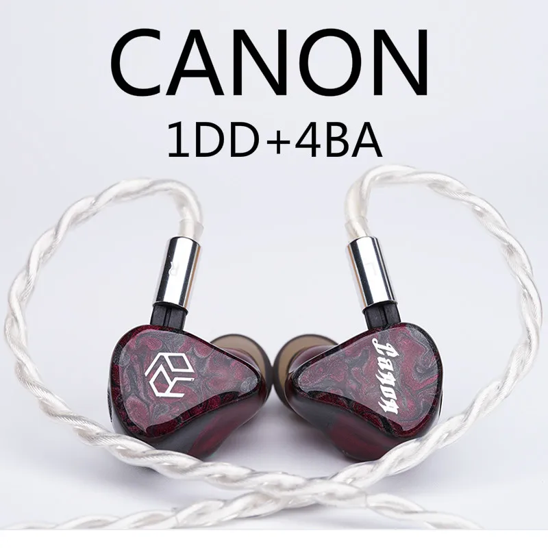 Гибридные наушники Yanyin Canon 1DD + 4BA Hi-Fi 2 контакта 0 78 мм | Электроника