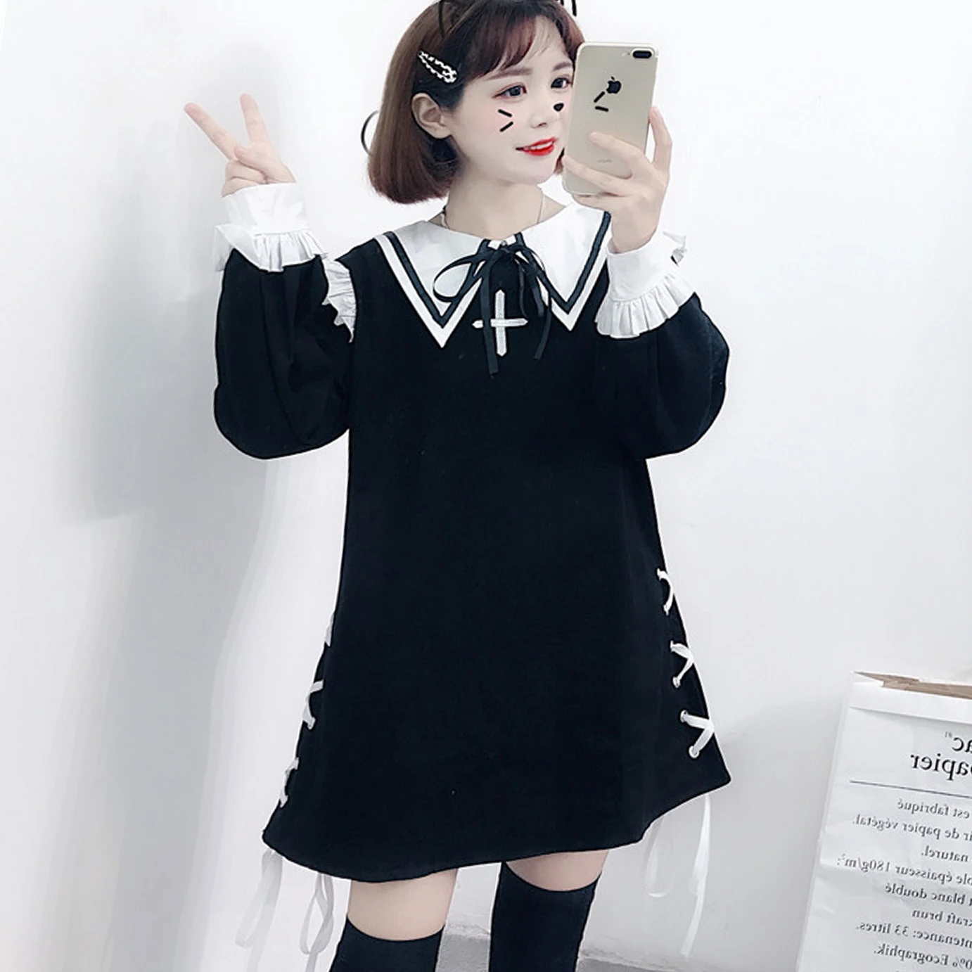 Kawaii, корейское, японское, Лолита, пэчворк, оборки, матроска, лента на шее, галстук, шнуровка, вышивка крестом, мини платье, Harajuku, готический стиль, милый бант